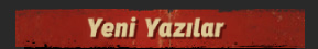 Yeni Yazılar
